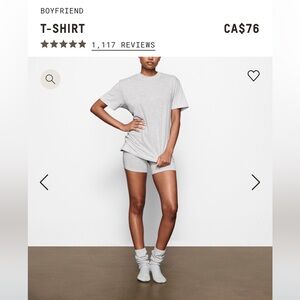 SKIMS BOYFRIEND TEE SHIRT